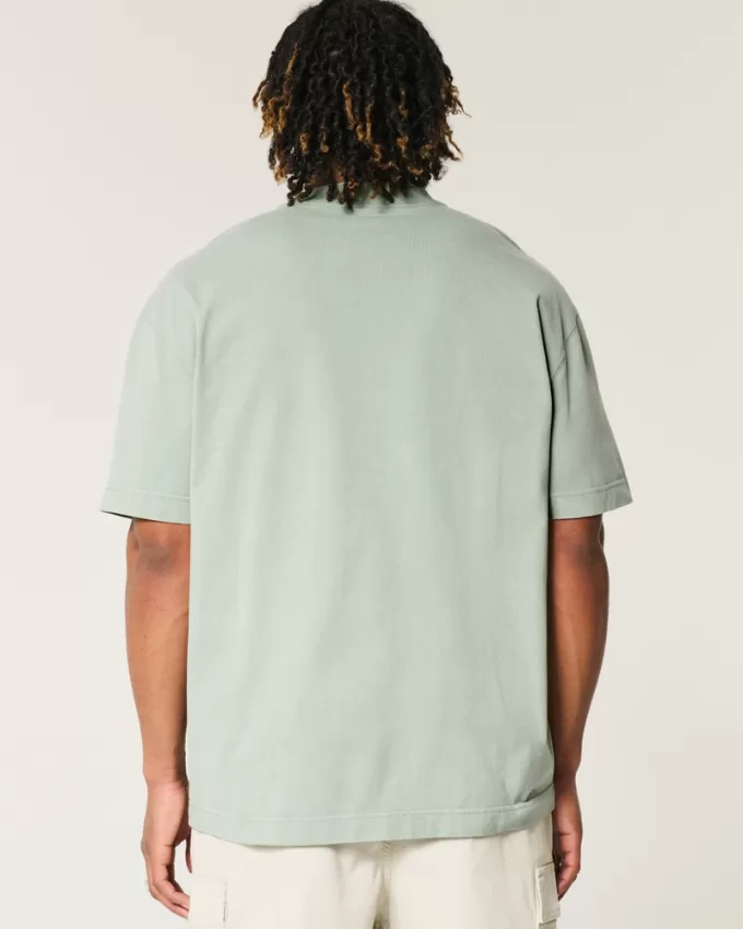 Boxy Heavyweight Washed Crew T-Shirt,Boxy Heavyweight Washed Crew T-Shirt Boxy Heavyweight Washed Crew T-Shirt,Boxy Heavyweight Washed Crew T-Shirt