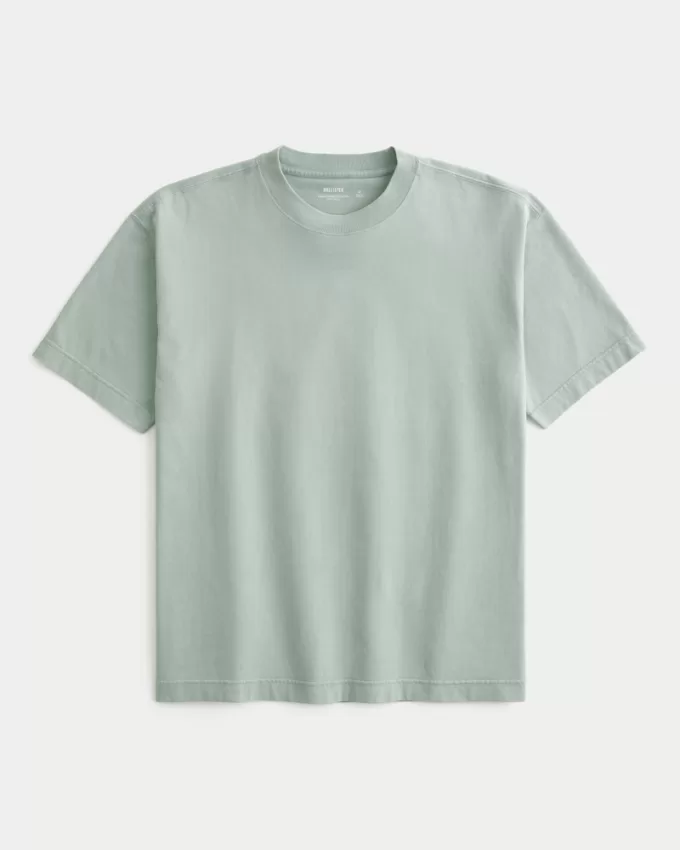 Boxy Heavyweight Washed Crew T-Shirt,Boxy Heavyweight Washed Crew T-Shirt Boxy Heavyweight Washed Crew T-Shirt,Boxy Heavyweight Washed Crew T-Shirt