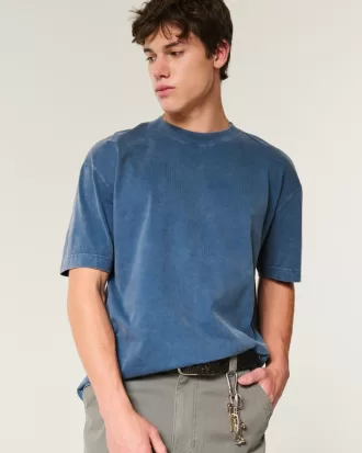 Boxy Heavyweight Washed Crew T-Shirt,Boxy Heavyweight Washed Crew T-Shirt Boxy Heavyweight Washed Crew T-Shirt,Boxy Heavyweight Washed Crew T-Shirt
