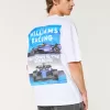 Boxy Heavyweight Williams Racing Graphic Tee,Boxy Heavyweight Williams Racing Graphic Tee