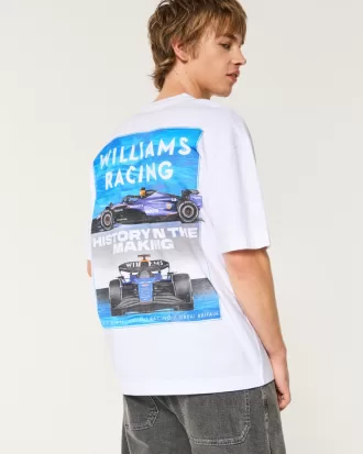Boxy Heavyweight Williams Racing Graphic Tee,Boxy Heavyweight Williams Racing Graphic Tee