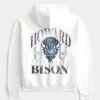 Boxy Howard University Bison Graphic Hoodie,Boxy Howard University Bison Graphic Hoodie