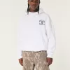 Boxy Howard University Bison Graphic Hoodie,Boxy Howard University Bison Graphic Hoodie