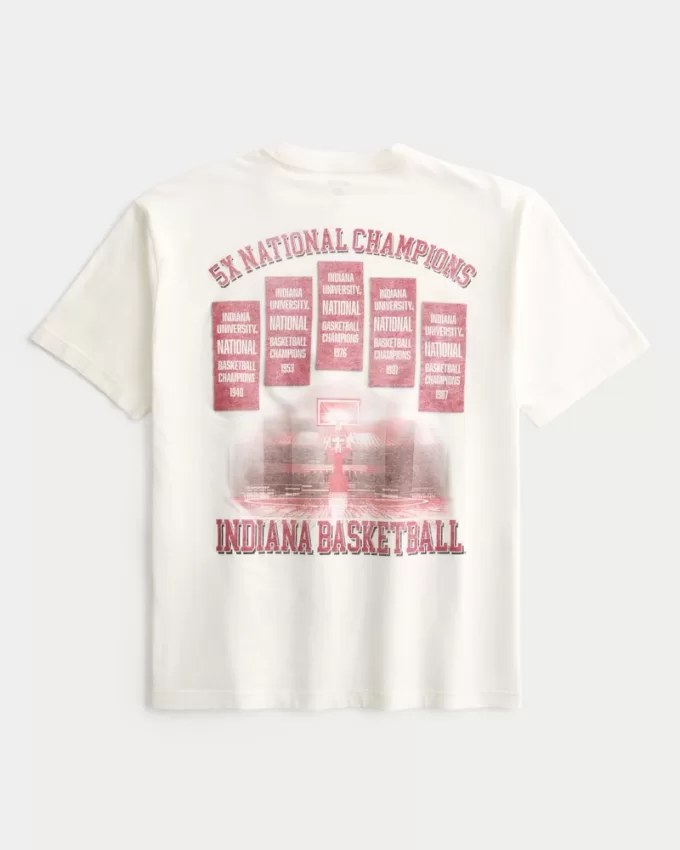 Boxy Indiana University Graphic Tee,Boxy Indiana University Graphic Tee