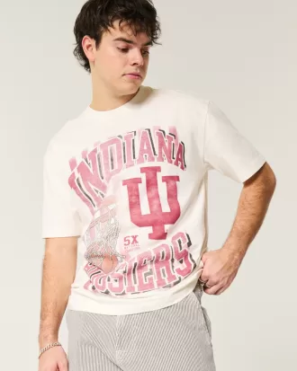 Boxy Indiana University Graphic Tee,Boxy Indiana University Graphic Tee Boxy Indiana University Graphic Tee,Boxy Indiana University Graphic Tee
