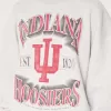 Boxy Indiana University Hoosiers Graphic Crew Sweatshirt,Boxy Indiana University Hoosiers Graphic Crew Sweatshirt