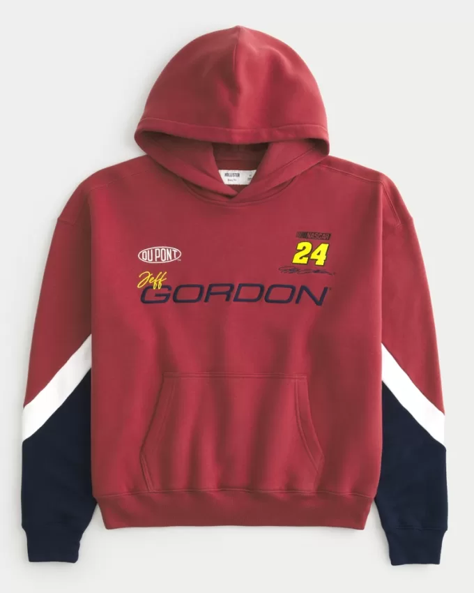 Boxy Jeff Gordon NASCAR Graphic Hoodie,Boxy Jeff Gordon NASCAR Graphic Hoodie