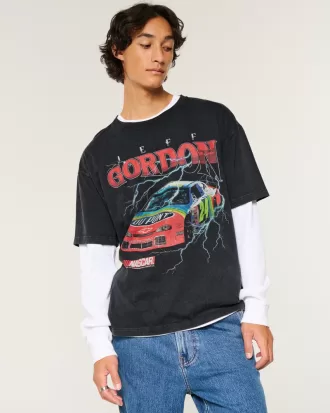 Boxy Jeff Gordon NASCAR Graphic Tee,Boxy Jeff Gordon NASCAR Graphic Tee Boxy Jeff Gordon NASCAR Graphic Tee,Boxy Jeff Gordon NASCAR Graphic Tee