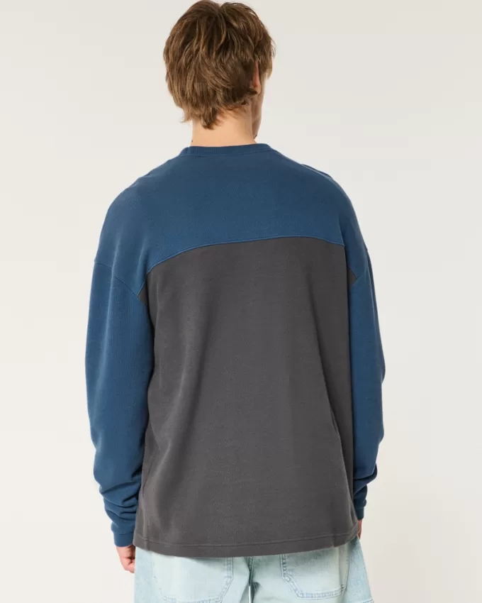 Boxy Long-Sleeve Striped Crew T-Shirt,Boxy Long-Sleeve Striped Crew T-Shirt