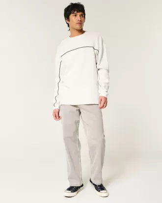 Boxy Long-Sleeve Striped Crew T-Shirt,Boxy Long-Sleeve Striped Crew T-Shirt Boxy Long-Sleeve Striped Crew T-Shirt,Boxy Long-Sleeve Striped Crew T-Shirt