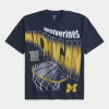 Boxy Michigan Wolverines Graphic Tee,Boxy Michigan Wolverines Graphic Tee