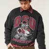 Boxy Mickey Mouse Ohio State Buckeyes Graphic Crew Sweatshirt,Boxy Mickey Mouse Ohio State Buckeyes Graphic Crew Sweatshirt
