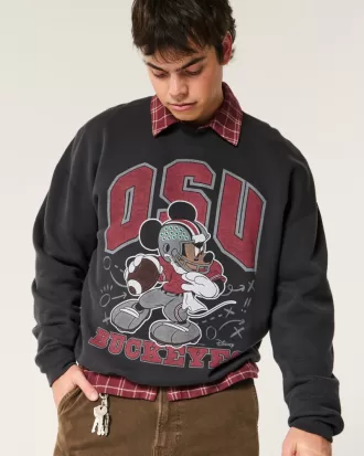 Boxy Mickey Mouse Ohio State Buckeyes Graphic Crew Sweatshirt,Boxy Mickey Mouse Ohio State Buckeyes Graphic Crew Sweatshirt Boxy Mickey Mouse Ohio State Buckeyes Graphic Crew Sweatshirt,Boxy Mickey Mouse Ohio State Buckeyes Graphic Crew Sweatshirt