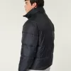 Boxy Mock-Neck Puffer Jacket,Boxy Mock-Neck Puffer Jacket