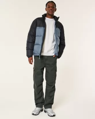 Boxy Mock-Neck Puffer Jacket,Boxy Mock-Neck Puffer Jacket