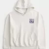 Boxy Northwestern University Wildcats Graphic Hoodie,Boxy Northwestern University Wildcats Graphic Hoodie