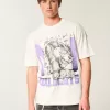 Boxy Northwestern University Wildcats Graphic Tee,Boxy Northwestern University Wildcats Graphic Tee