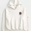 Boxy Ohio State Buckeyes Graphic Hoodie,Boxy Ohio State Buckeyes Graphic Hoodie