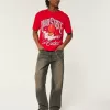 Boxy Ohio State Buckeyes Graphic Tee,Boxy Ohio State Buckeyes Graphic Tee