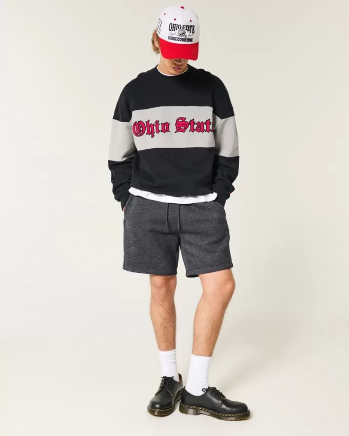 Boxy Ohio State Graphic Crew Sweatshirt,Boxy Ohio State Graphic Crew Sweatshirt Boxy Ohio State Graphic Crew Sweatshirt,Boxy Ohio State Graphic Crew Sweatshirt