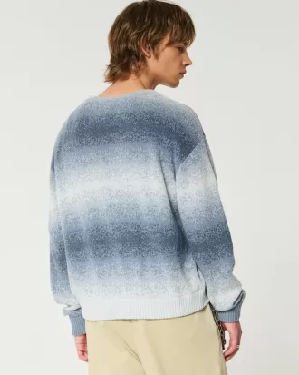 Boxy Ombre Stripe Cardigan,Boxy Ombre Stripe Cardigan Boxy Ombre Stripe Cardigan,Boxy Ombre Stripe Cardigan