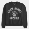 Boxy Santa Monica Grizzlies Graphic Crew Sweatshirt,Boxy Santa Monica Grizzlies Graphic Crew Sweatshirt