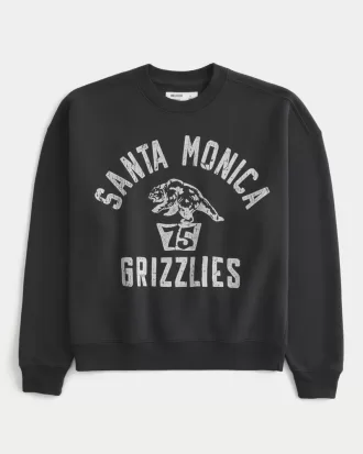 Boxy Santa Monica Grizzlies Graphic Crew Sweatshirt,Boxy Santa Monica Grizzlies Graphic Crew Sweatshirt Boxy Santa Monica Grizzlies Graphic Crew Sweatshirt,Boxy Santa Monica Grizzlies Graphic Crew Sweatshirt