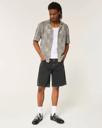 Boxy Short-Sleeve Crochet-Style Shirt,Boxy Short-Sleeve Crochet-Style Shirt Boxy Short-Sleeve Crochet-Style Shirt,Boxy Short-Sleeve Crochet-Style Shirt