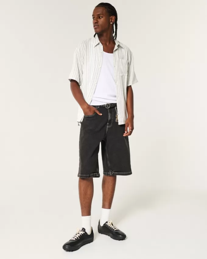 Boxy Short-Sleeve Shirt,Boxy Short-Sleeve Shirt