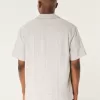 Boxy Short-Sleeve Textured Shirt,Boxy Short-Sleeve Textured Shirt Boxy Short-Sleeve Textured Shirt,Boxy Short-Sleeve Textured Shirt