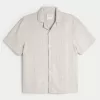 Boxy Short-Sleeve Textured Shirt,Boxy Short-Sleeve Textured Shirt Boxy Short-Sleeve Textured Shirt,Boxy Short-Sleeve Textured Shirt