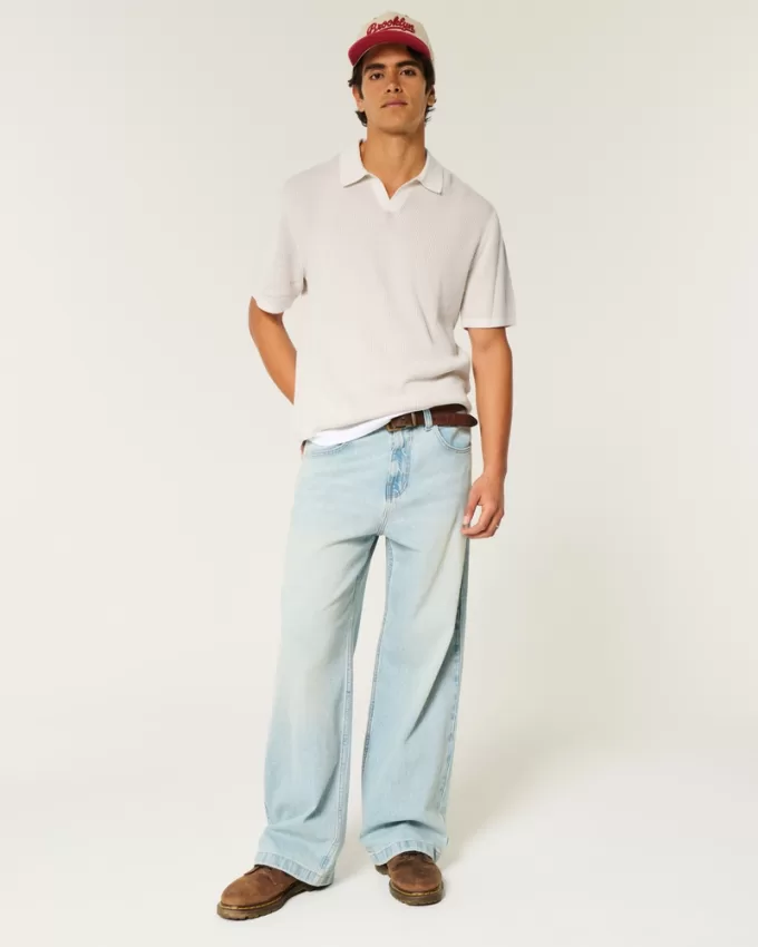 Boxy Sweater Polo,Boxy Sweater Polo