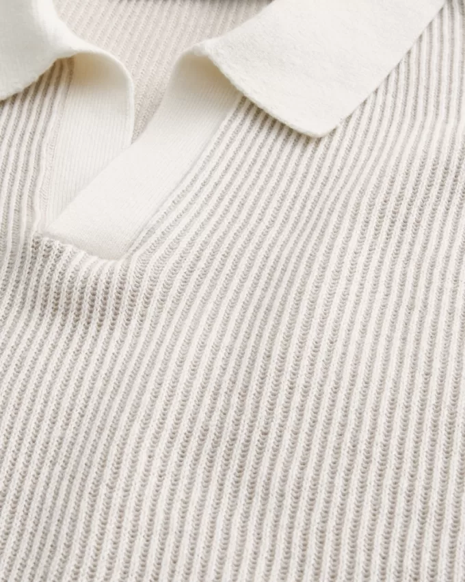 Boxy Sweater Polo,Boxy Sweater Polo