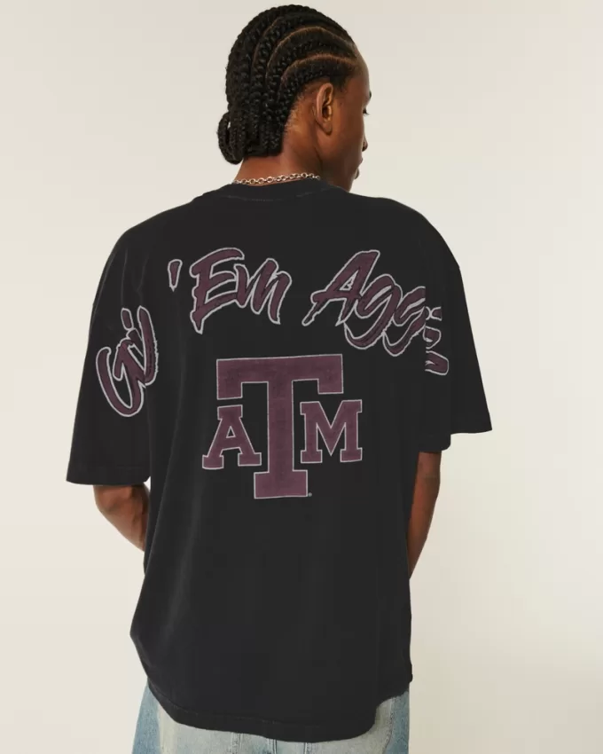 Boxy Texas A&M University Graphic Tee,Boxy Texas A&M University Graphic Tee Boxy Texas A&M University Graphic Tee,Boxy Texas A&M University Graphic Tee