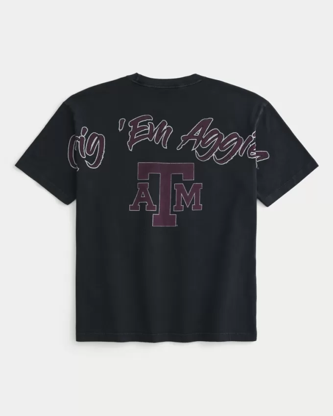 Boxy Texas A&M University Graphic Tee,Boxy Texas A&M University Graphic Tee Boxy Texas A&M University Graphic Tee,Boxy Texas A&M University Graphic Tee