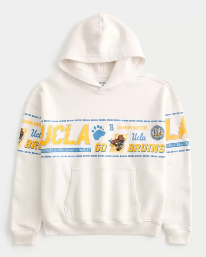 Boxy UCLA Graphic Hoodie,Boxy UCLA Graphic Hoodie