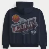 Boxy UConn Graphic Hoodie,Boxy UConn Graphic Hoodie