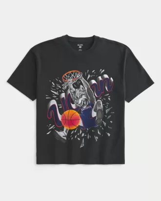 Boxy UConn Graphic Tee,Boxy UConn Graphic Tee Boxy UConn Graphic Tee,Boxy UConn Graphic Tee