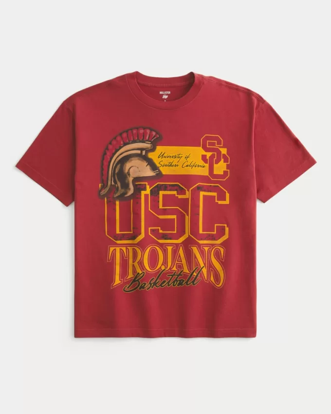 Boxy USC Trojans Graphic Tee,Boxy USC Trojans Graphic Tee Boxy USC Trojans Graphic Tee,Boxy USC Trojans Graphic Tee