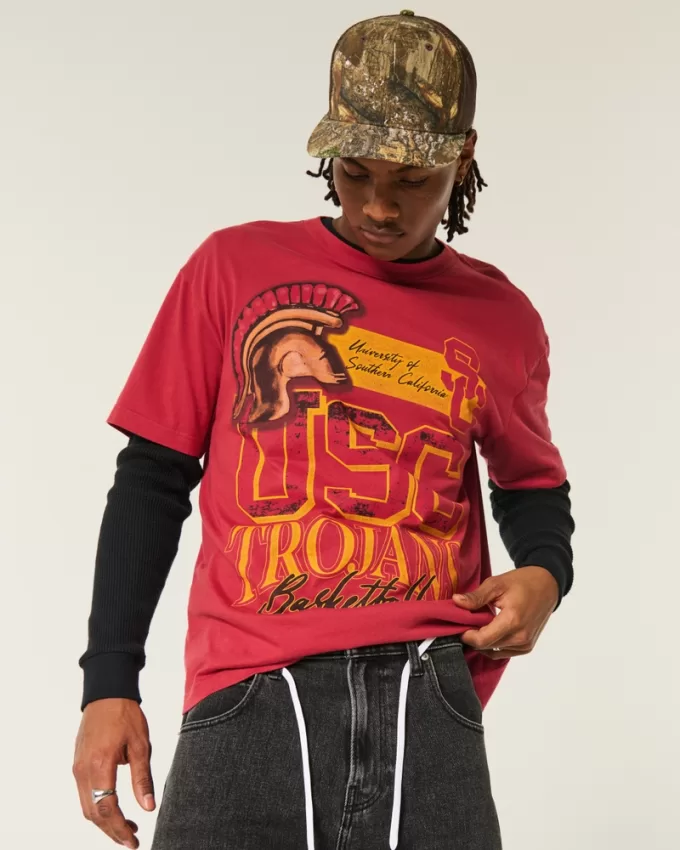 Boxy USC Trojans Graphic Tee,Boxy USC Trojans Graphic Tee Boxy USC Trojans Graphic Tee,Boxy USC Trojans Graphic Tee