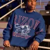 Boxy University of Arizona Wildcats Graphic Crew Sweatshirt,Boxy University of Arizona Wildcats Graphic Crew Sweatshirt