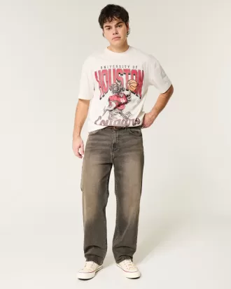 Boxy University of Houston Cougars Graphic Tee,Boxy University of Houston Cougars Graphic Tee Boxy University of Houston Cougars Graphic Tee,Boxy University of Houston Cougars Graphic Tee