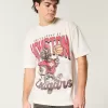 Boxy University of Houston Cougars Graphic Tee,Boxy University of Houston Cougars Graphic Tee