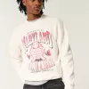 Boxy University of Maryland Graphic Crew Sweatshirt,Boxy University of Maryland Graphic Crew Sweatshirt