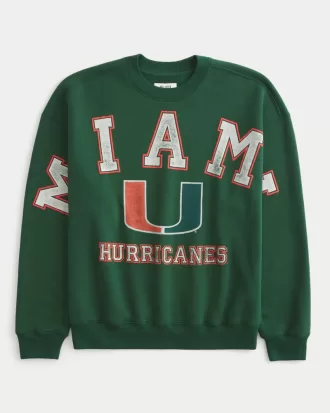 Boxy University of Miami Hurricanes Graphic Crew Sweatshirt,Boxy University of Miami Hurricanes Graphic Crew Sweatshirt Boxy University of Miami Hurricanes Graphic Crew Sweatshirt,Boxy University of Miami Hurricanes Graphic Crew Sweatshirt