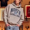 Boxy University of North Carolina Graphic Hoodie,Boxy University of North Carolina Graphic Hoodie