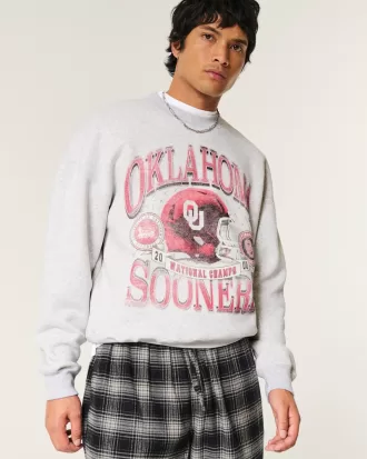 Boxy University of Oklahoma Sooners Graphic Crew Sweatshirt,Boxy University of Oklahoma Sooners Graphic Crew Sweatshirt Boxy University of Oklahoma Sooners Graphic Crew Sweatshirt,Boxy University of Oklahoma Sooners Graphic Crew Sweatshirt