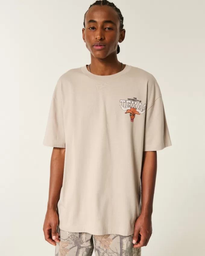 Boxy University of Texas Graphic Tee,Boxy University of Texas Graphic Tee