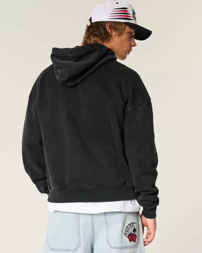 Boxy Washed Hoodie,Boxy Washed Hoodie