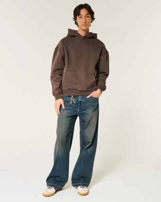 Boxy Washed Hoodie,Boxy Washed Hoodie